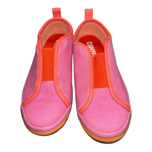 Camper Pursuit Kids Vintage Sport-Inspired Sneakers Pink & Orange Size 12.5 - Picture 2 of 14
